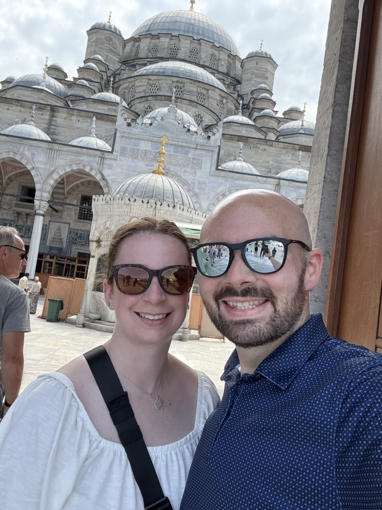 Chris and his wife exploring Istanbul together